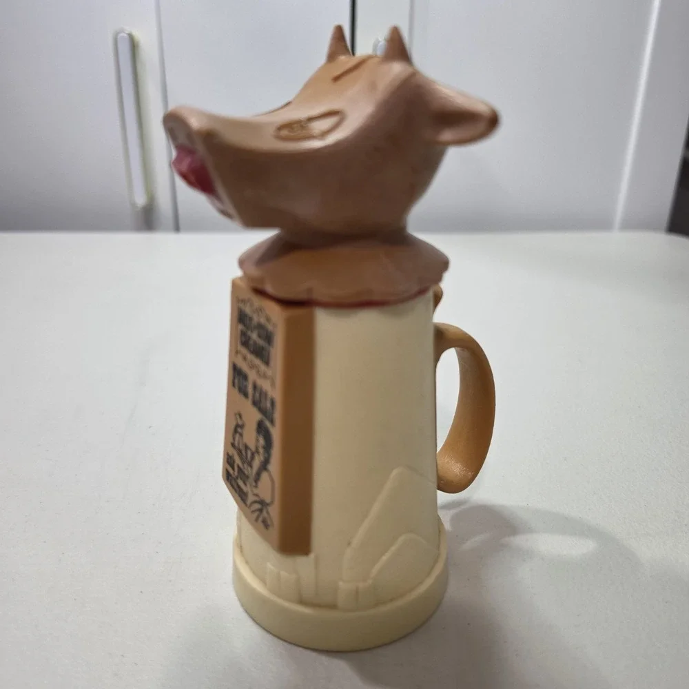 VTG Moo Cow Coffee Creamer Holder Dispenser Container Whirley Industries RARE !